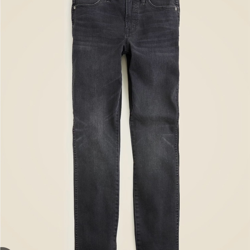 J Crew straight black/charcoal jeans